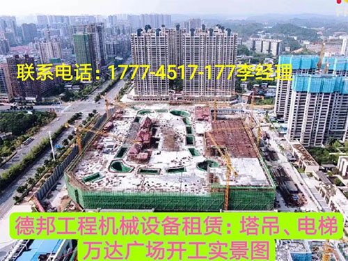 萬達廣場、岳麓青城一二三期   租賃塔吊、電梯實情